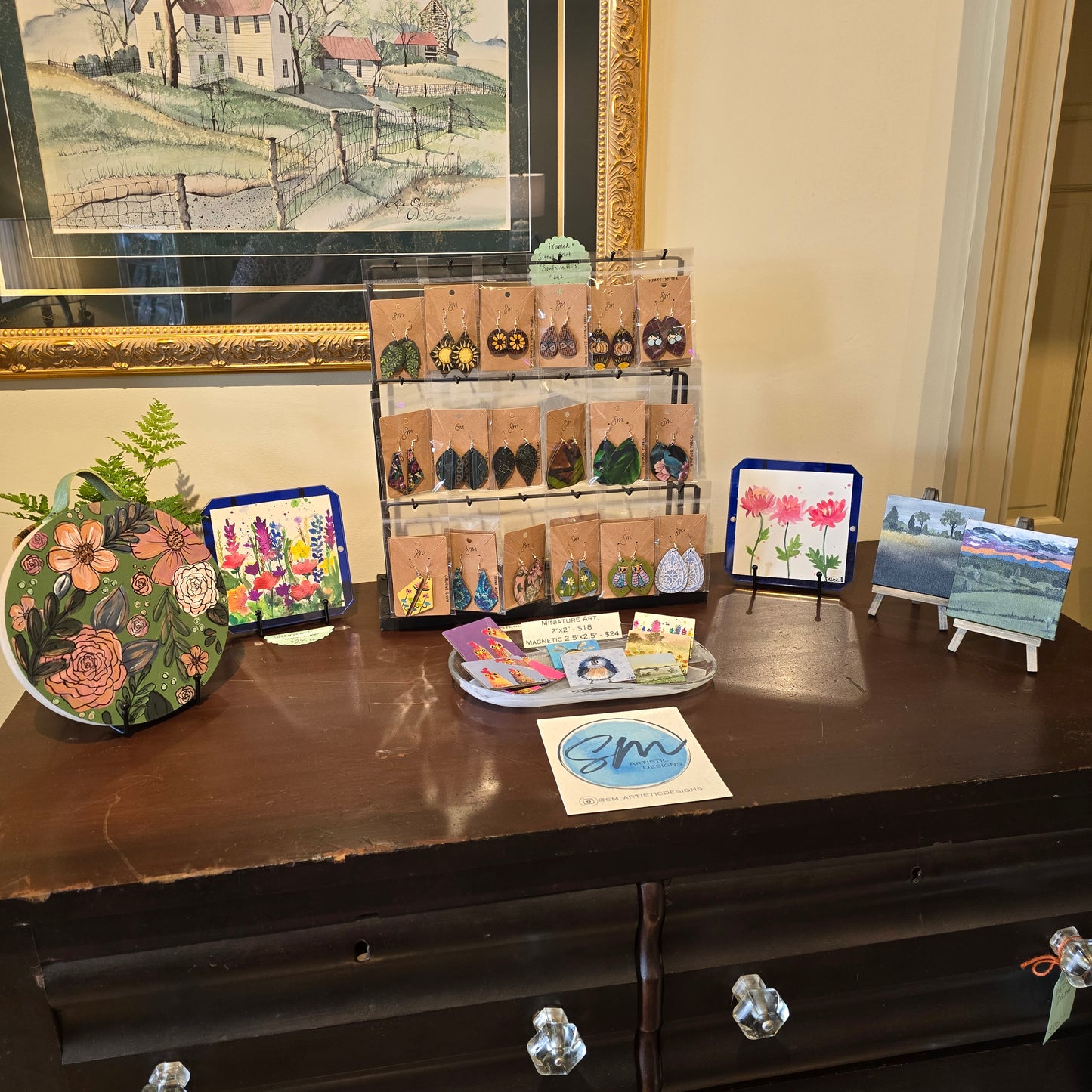 Watercolor in Acrylic Frame