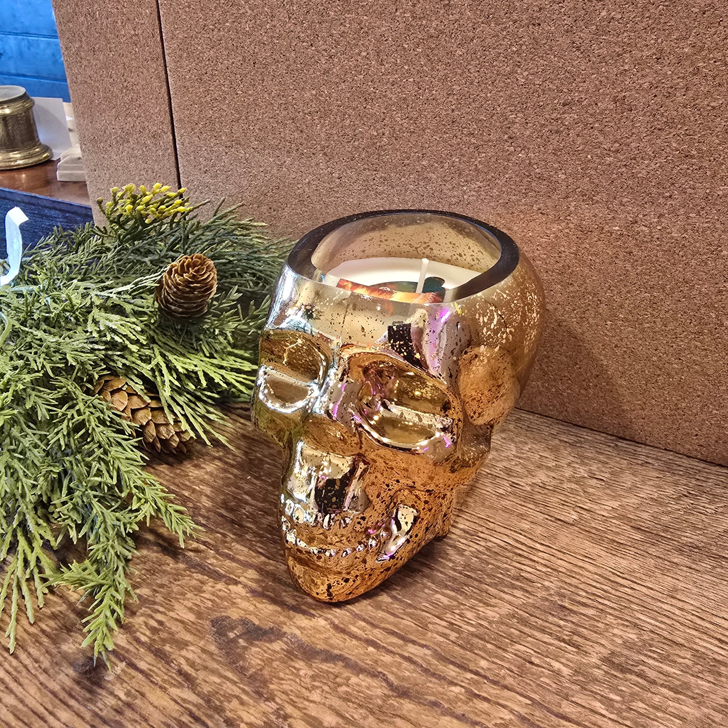 Halloween Skull Candle