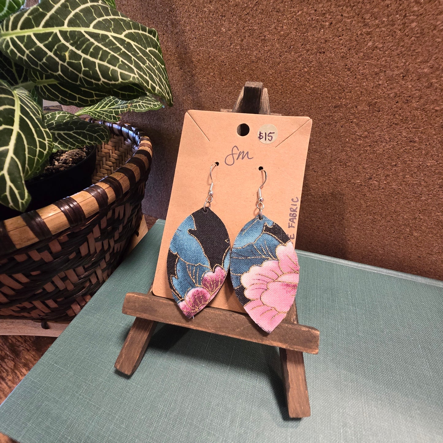 Large Fabric Earrings