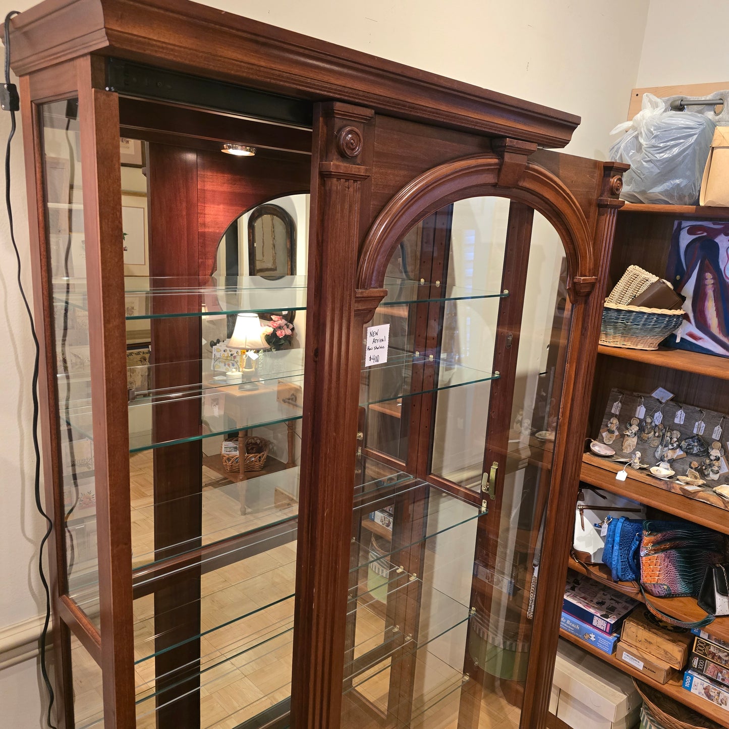Sliding Front Curio Cabinet