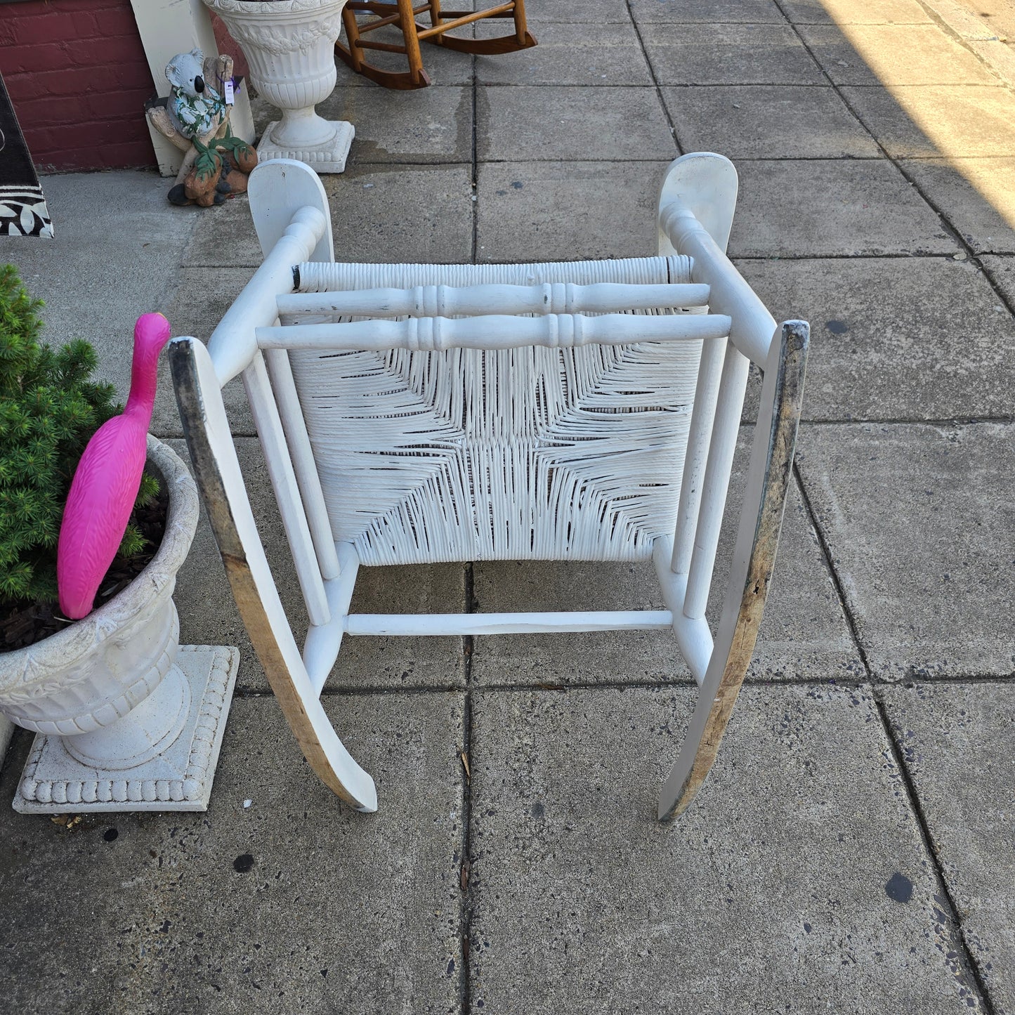 Vintage White Rocker