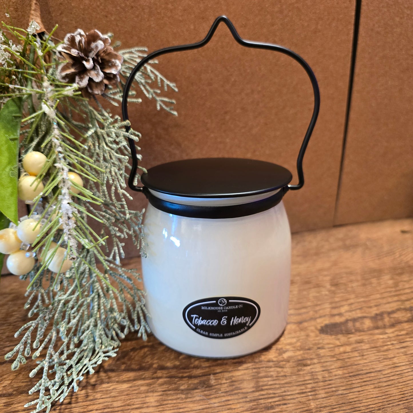 Tobacco + Honey Butter Jar Candle