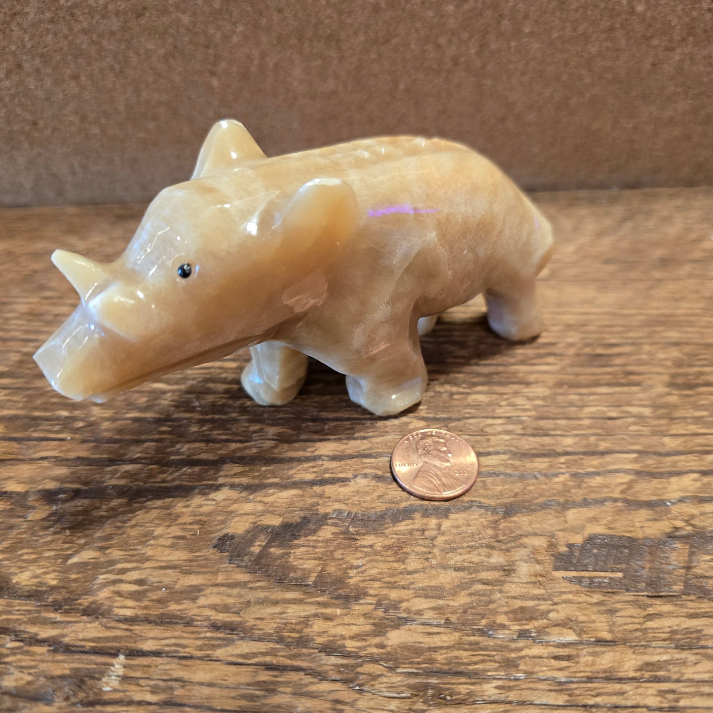 Hand Carved Stone Rhinoceros