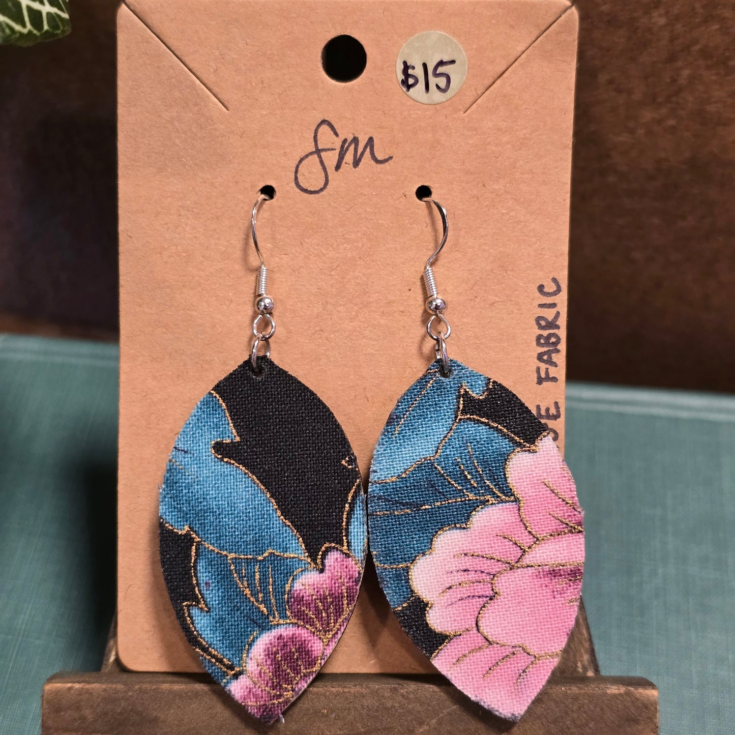 Large Fabric Earrings