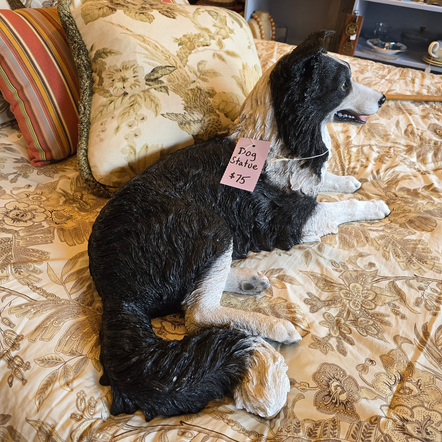 Border Collie Dog Statue