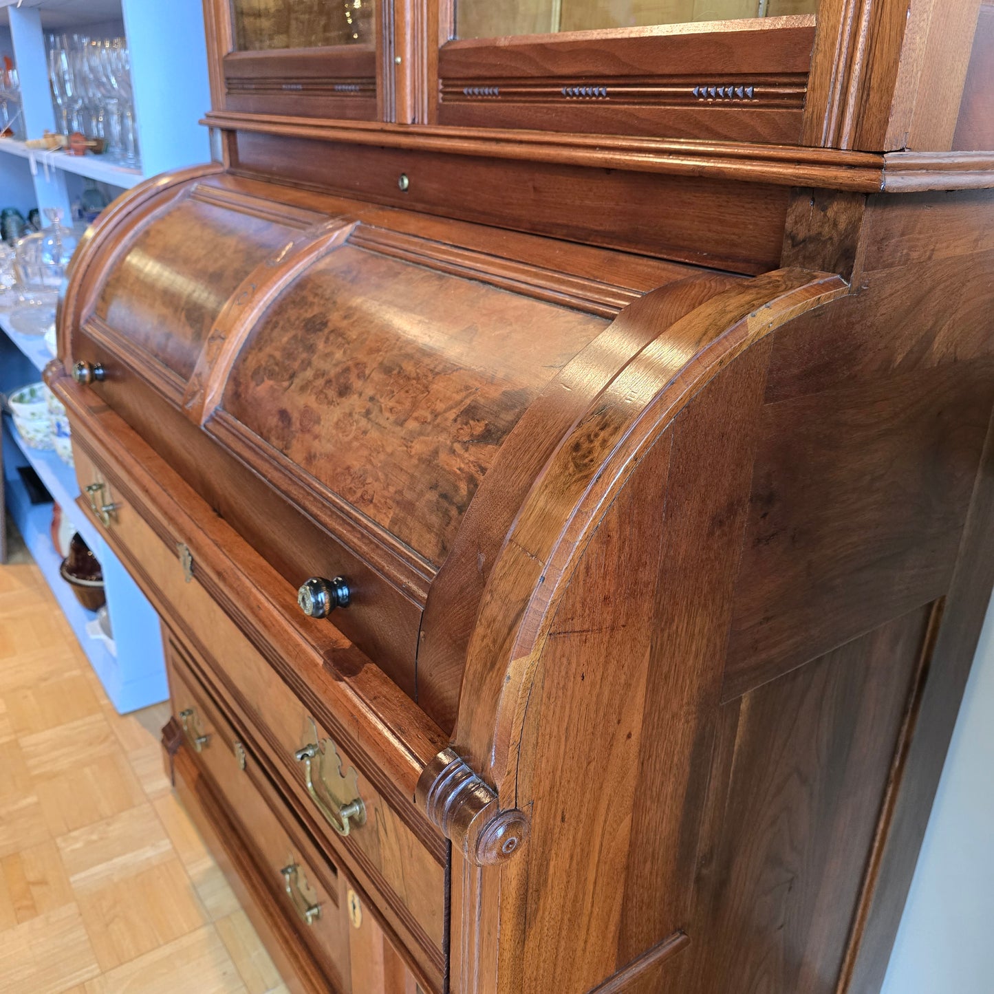 Antique Walnut Secretary Desk
