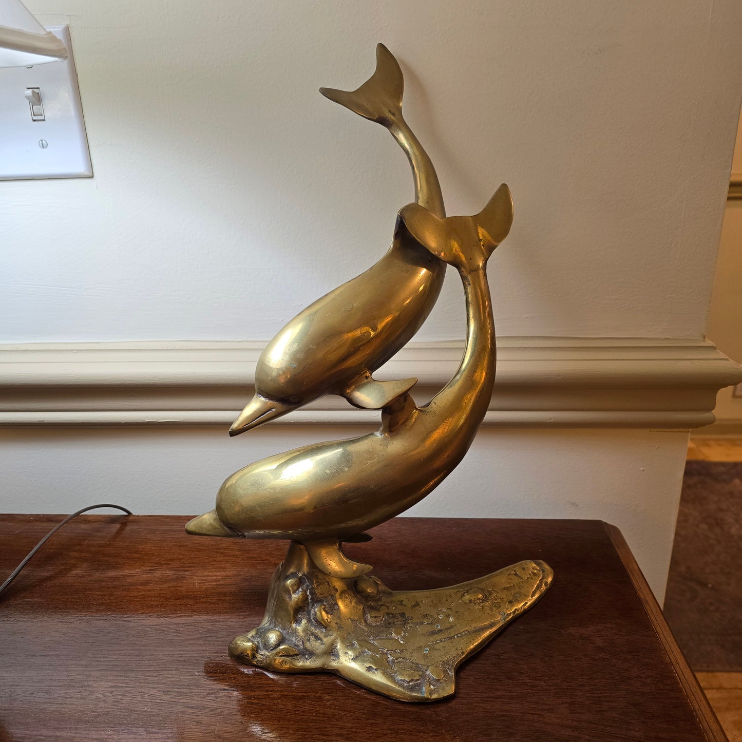 Brass Dolphin Sculpture