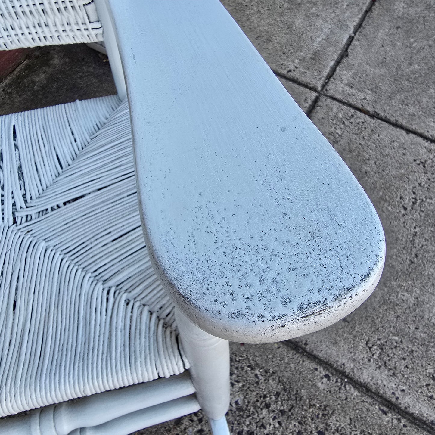 Vintage White Rocker