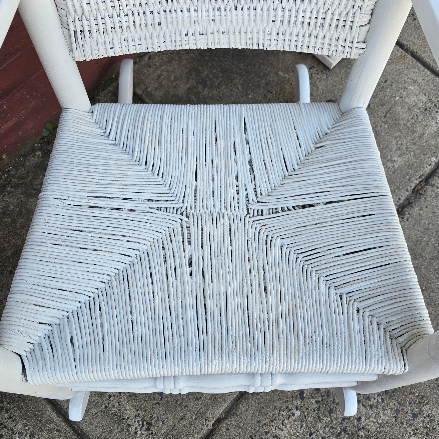 Vintage White Rocker