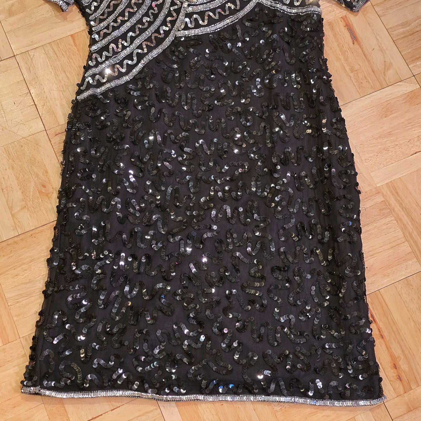 Black Sequin Dress