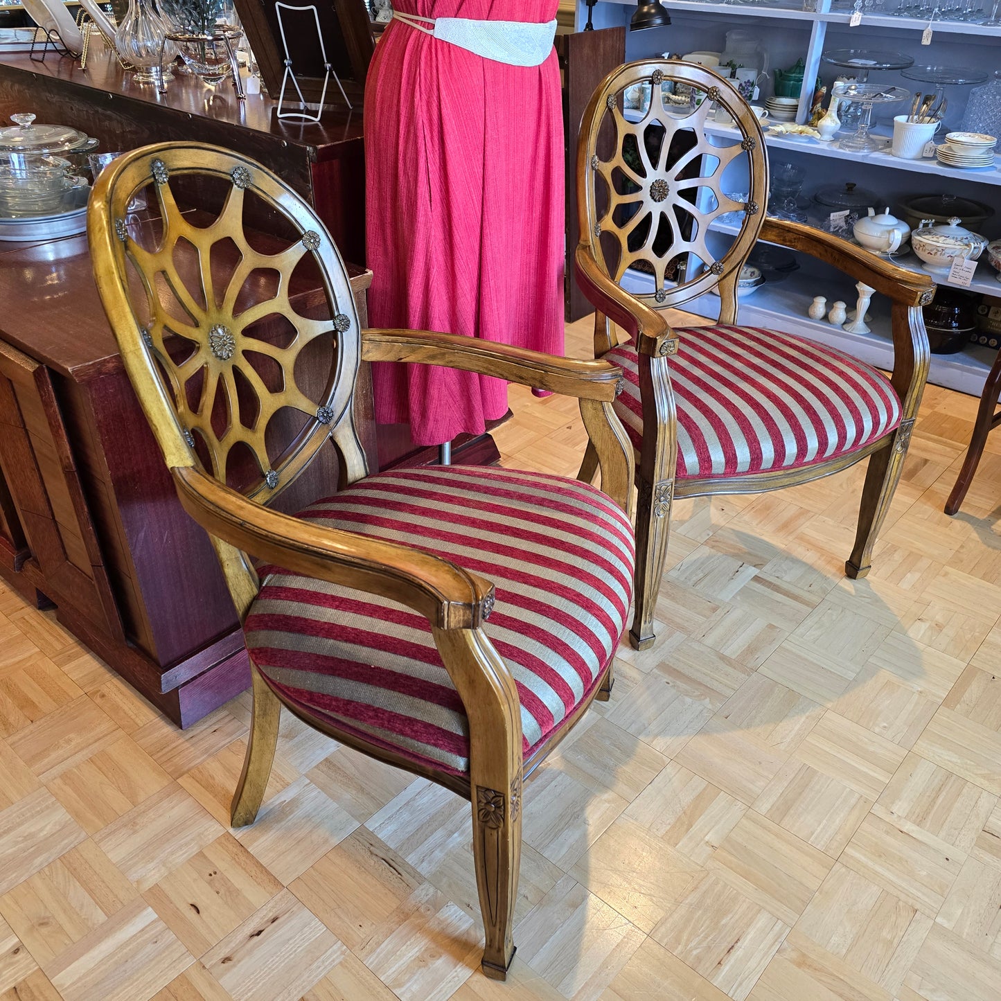 Web Back Armchairs