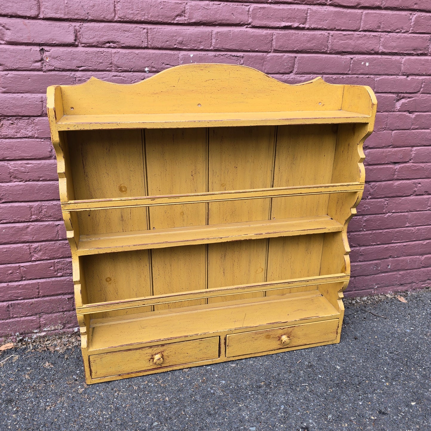 Mustard Wall Shelf