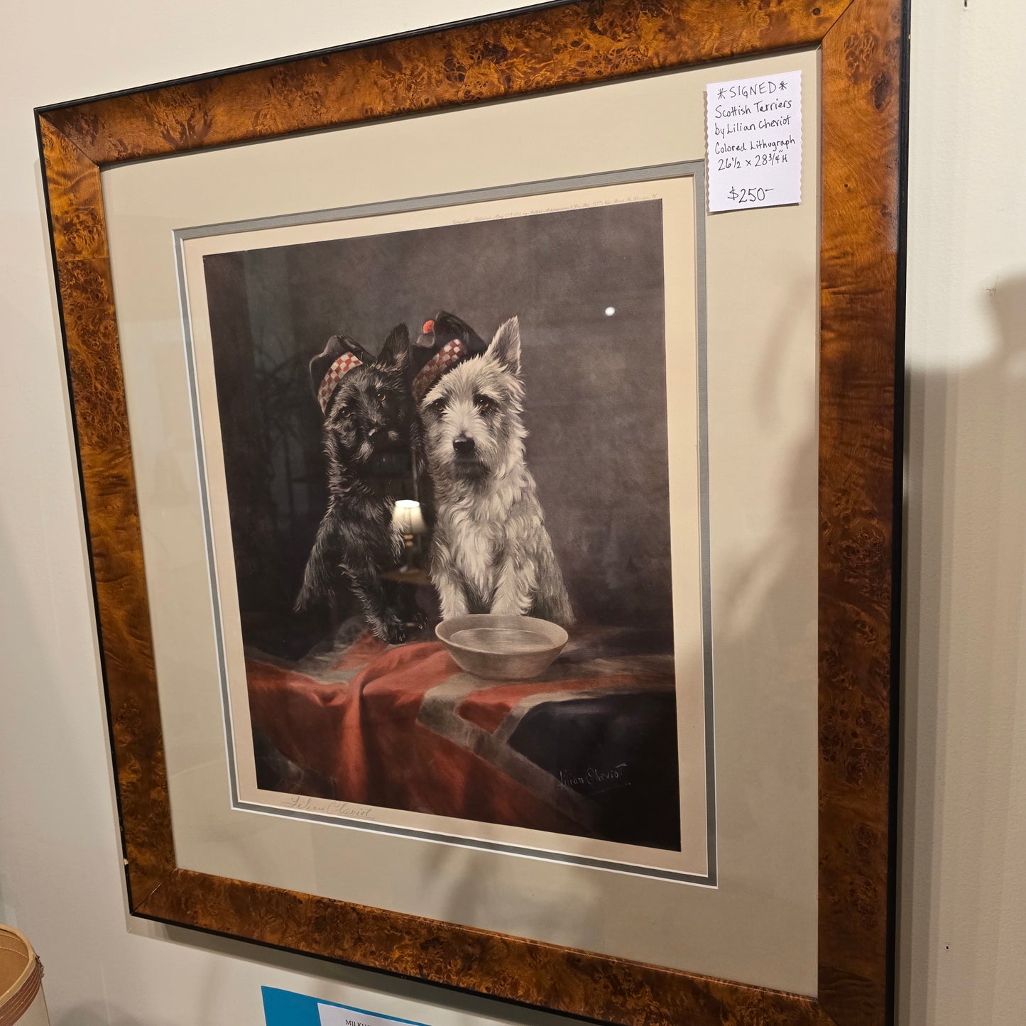 Scottish Terriers Lithograph
