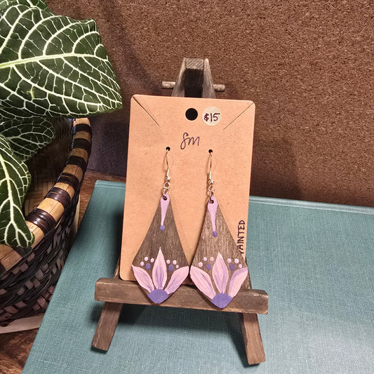 Large Painted Earrings