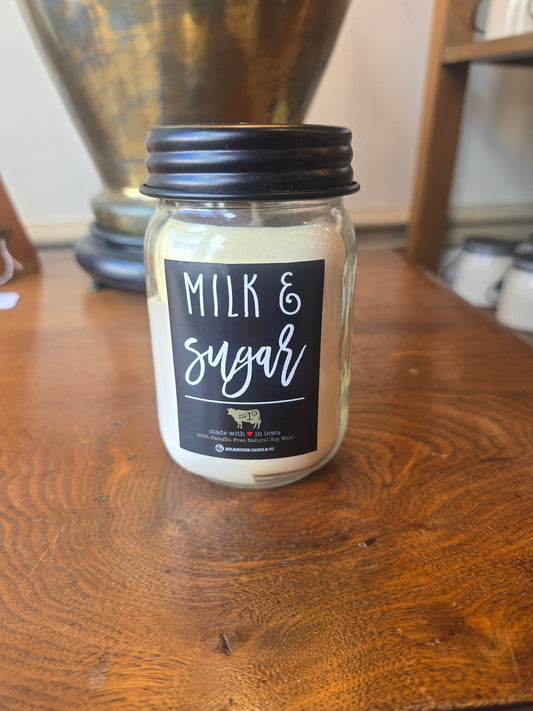 Milk & Sugar Mason Jar Candle