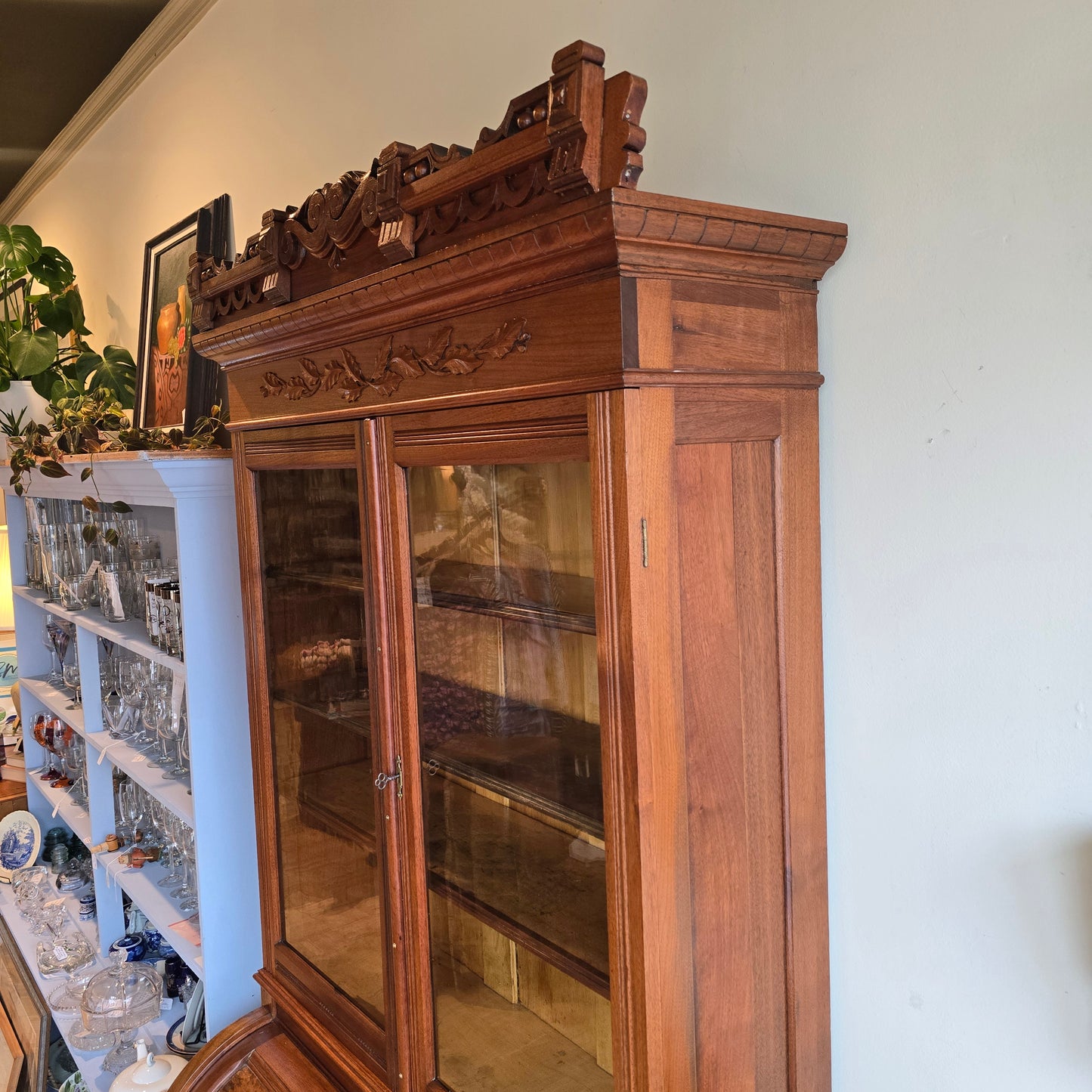 Antique Walnut Secretary Desk