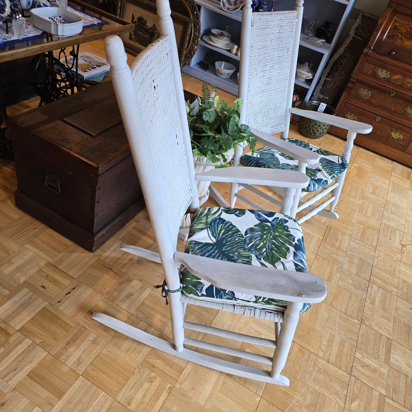 Vintage White Rocker