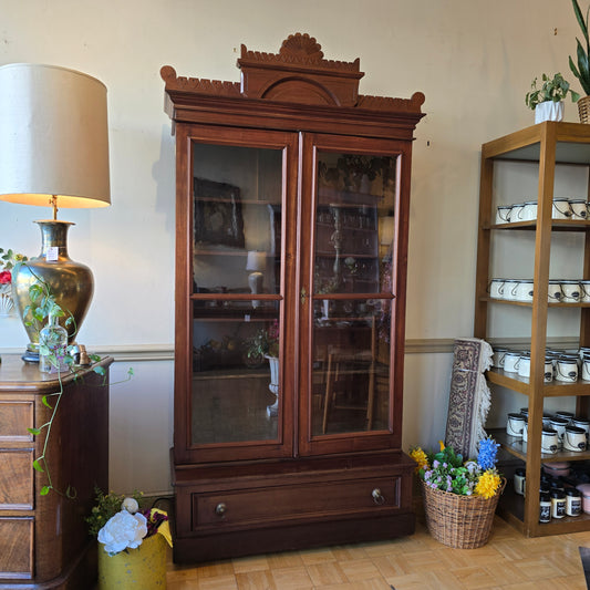 Antique Glass Front Bookcase
