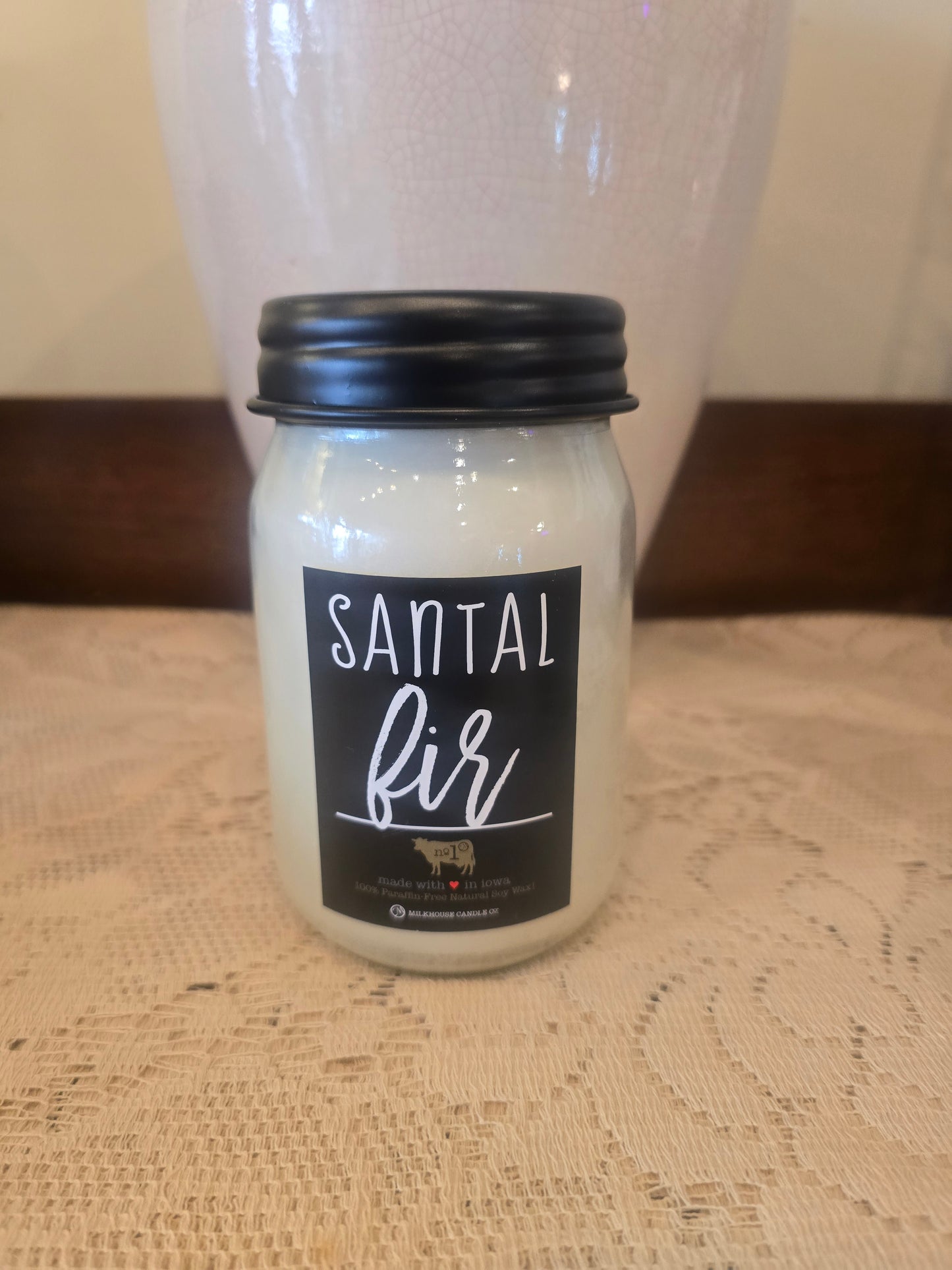 Santal Fir Mason Jar Candle