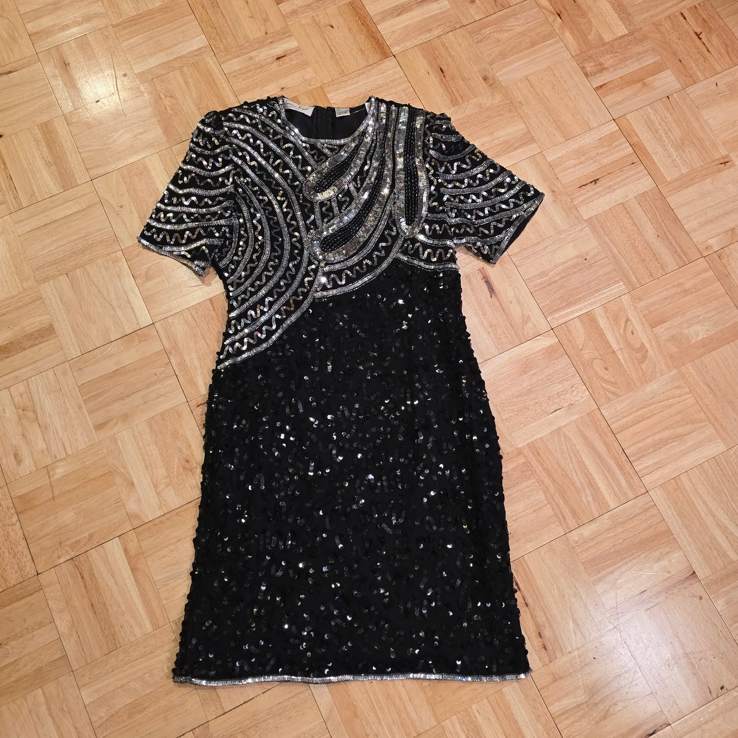 Black Sequin Dress