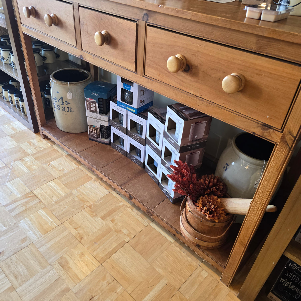 Rustic Pine Hutch
