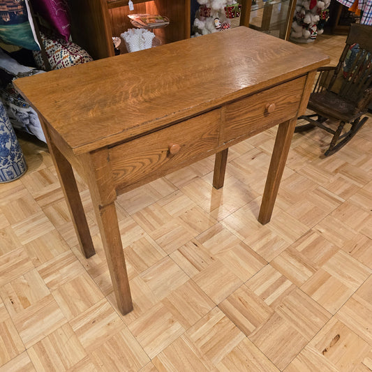 Tiger Oak Hall Table