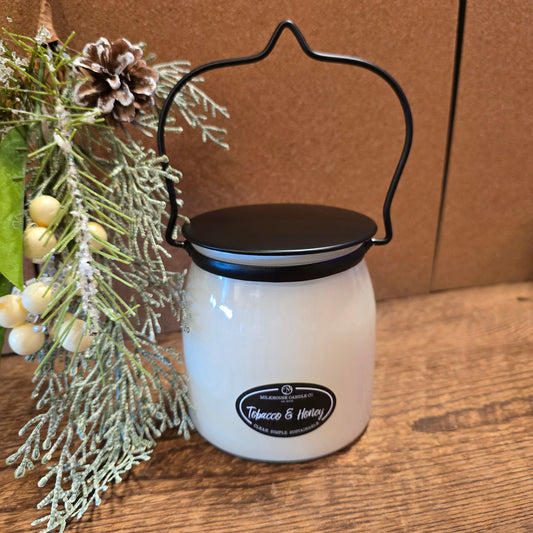 Tobacco + Honey Butter Jar Candle