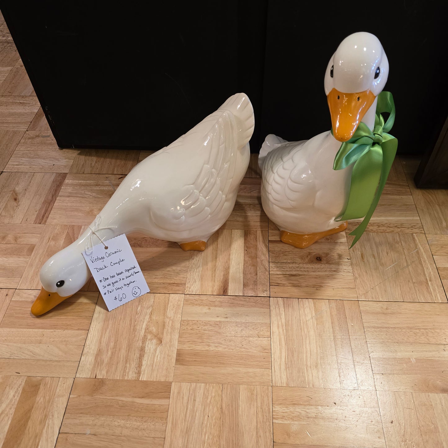 Ceramic Duck Couple