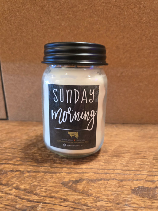 Sunday Morning Mason Jar Candle