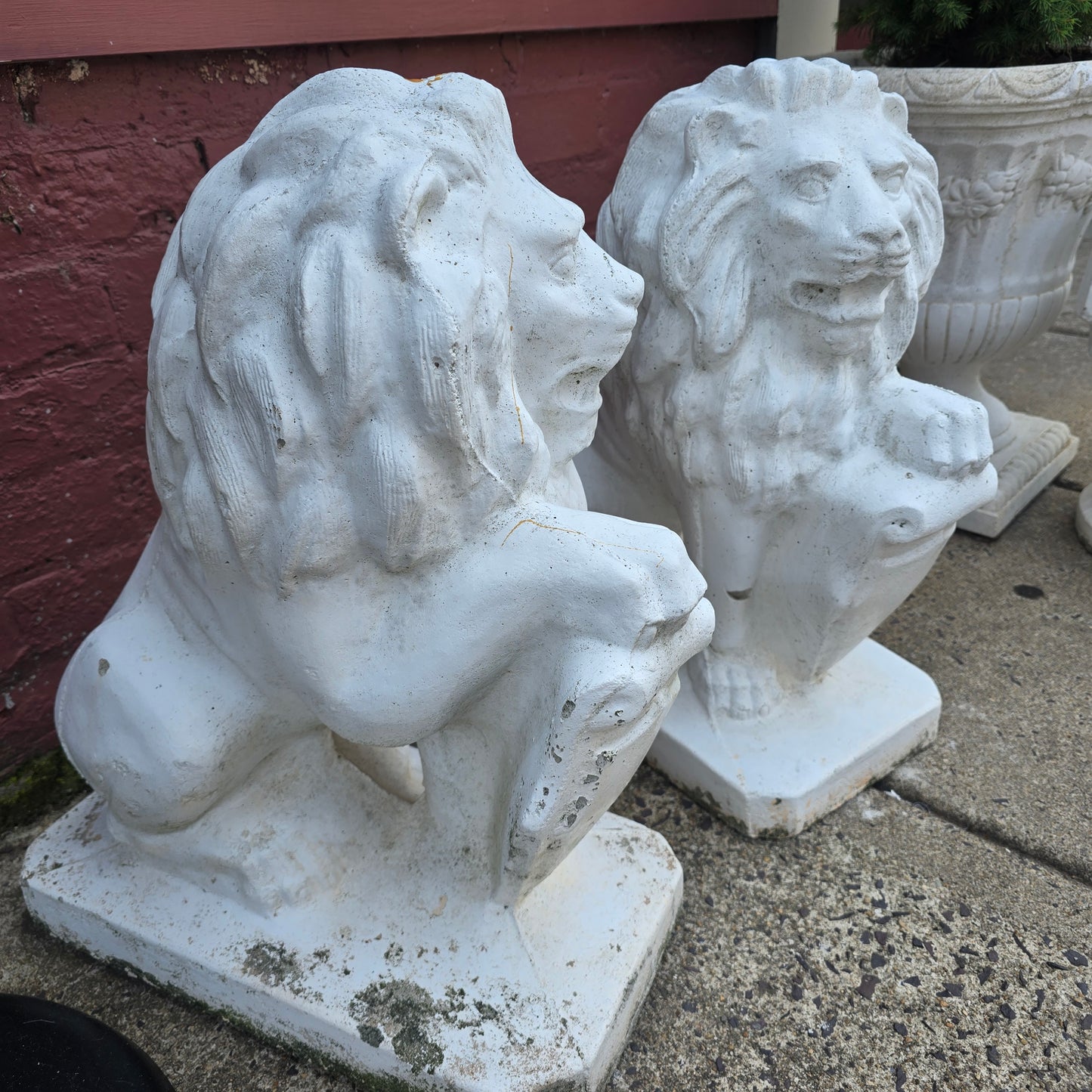 Concrete Garden Lions
