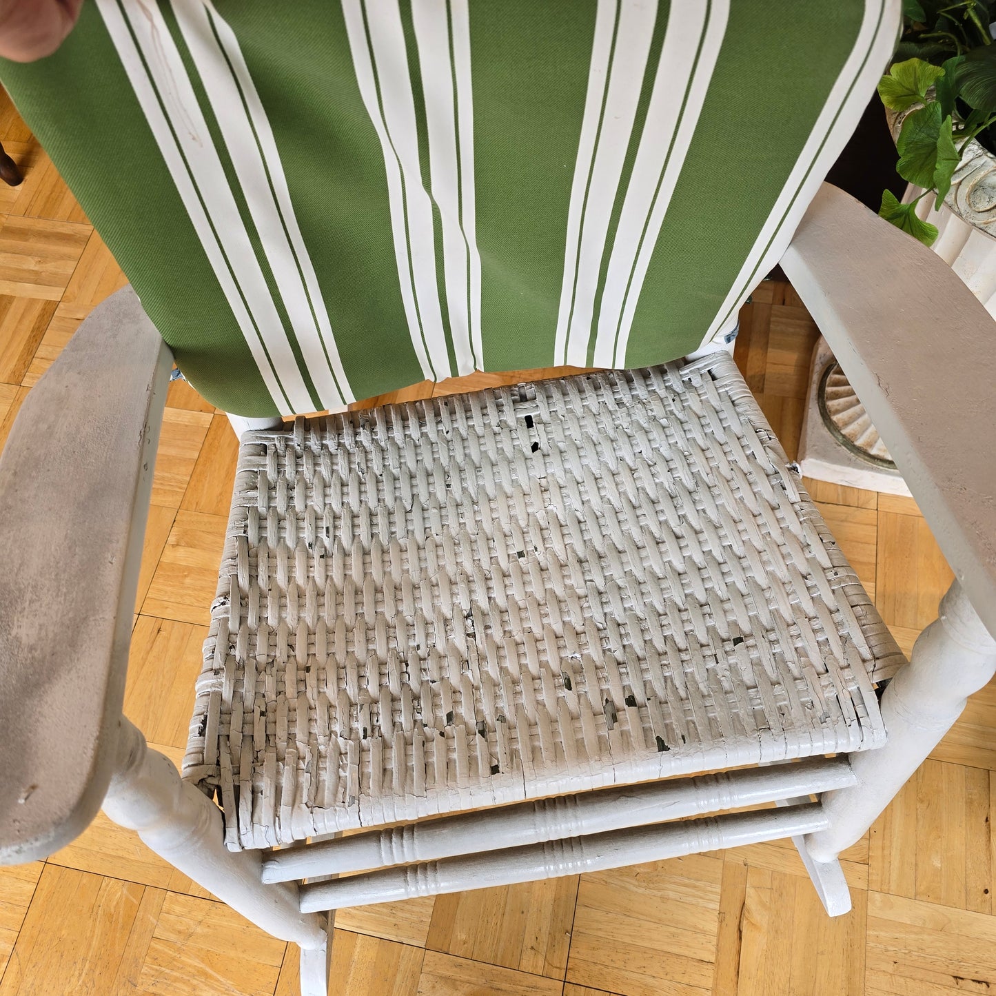 Vintage White Rocker