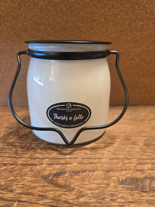 Thanks A Latte Butter Jar Candle
