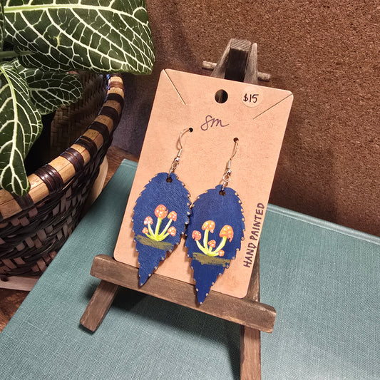 Large Painted Earrings