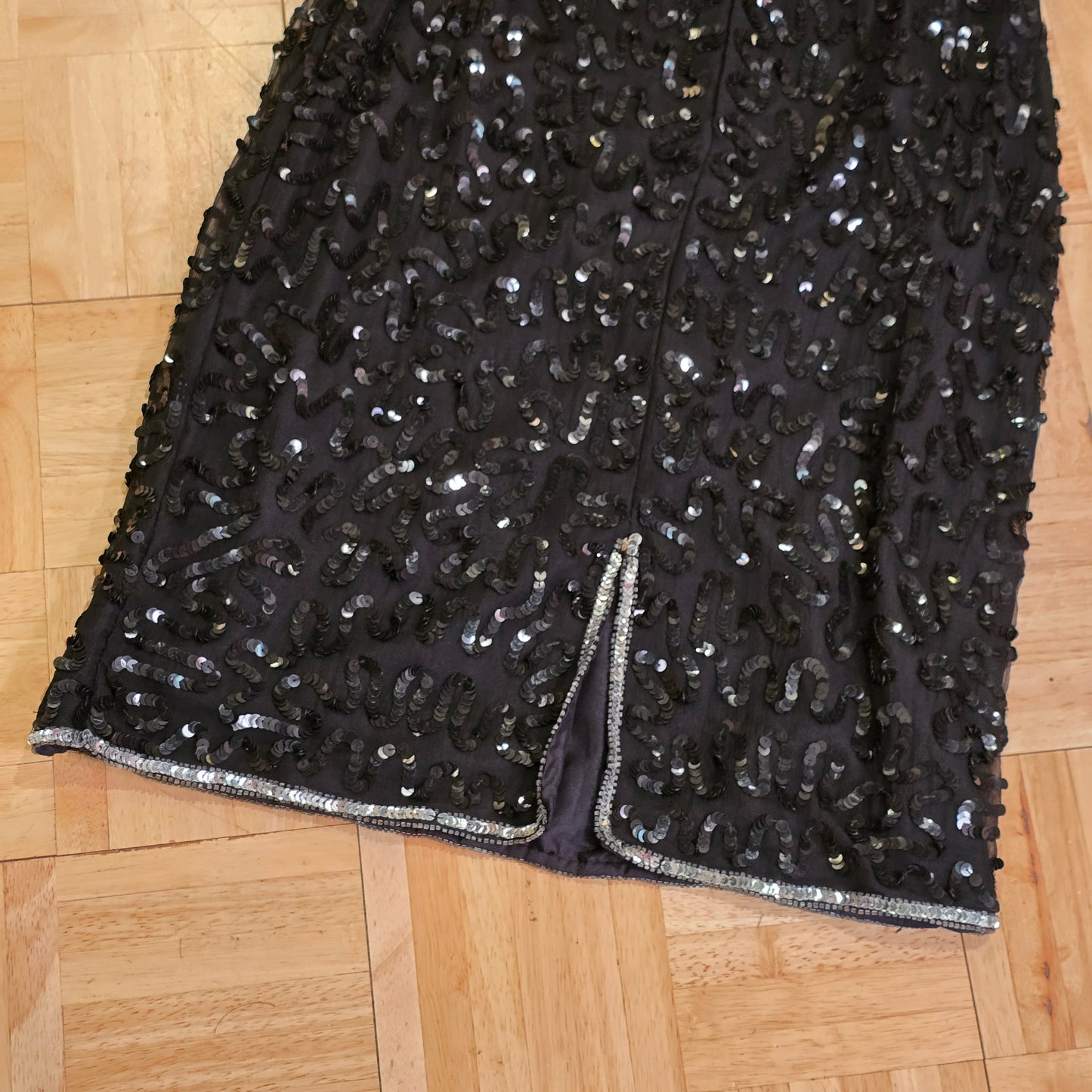 Black Sequin Dress