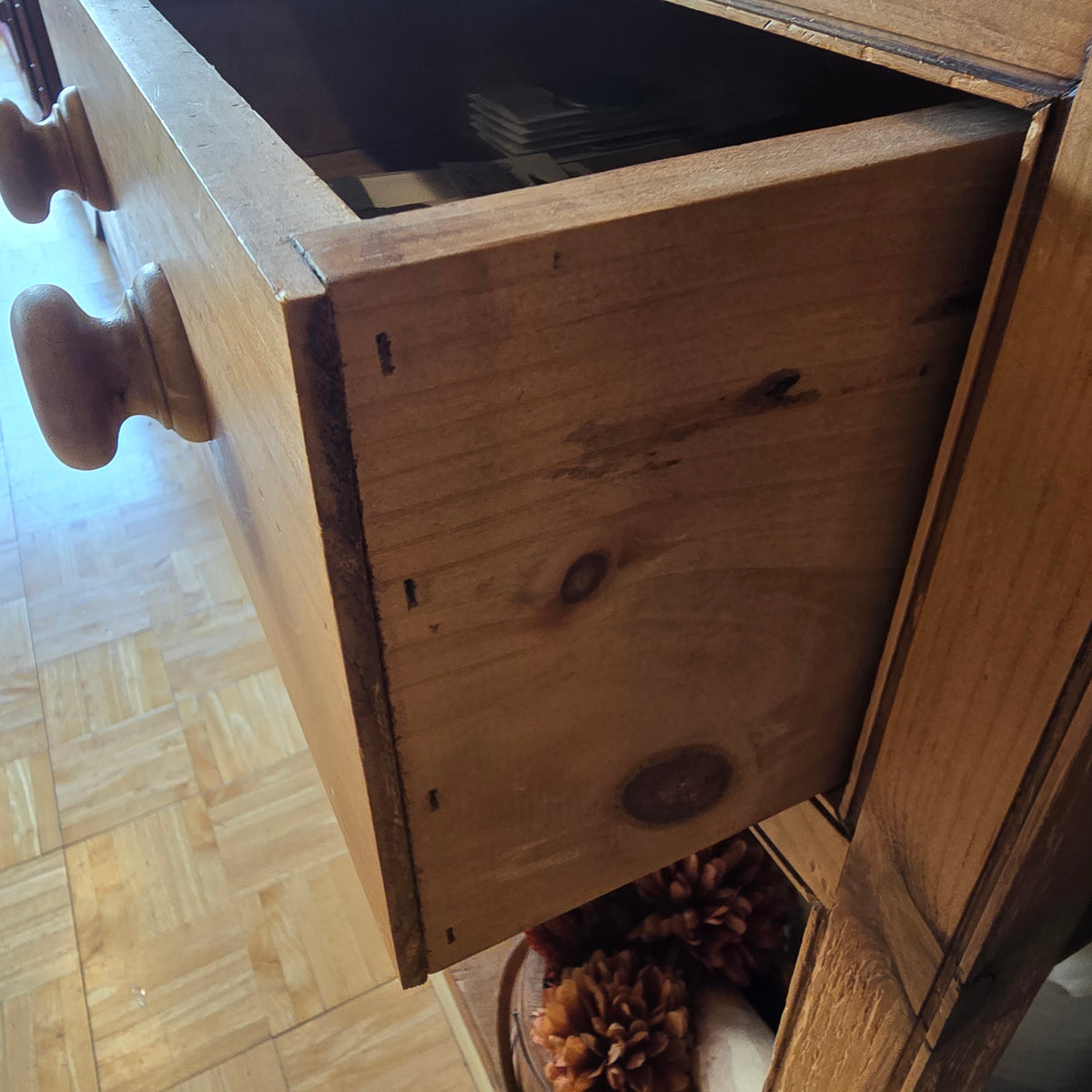 Rustic Pine Hutch