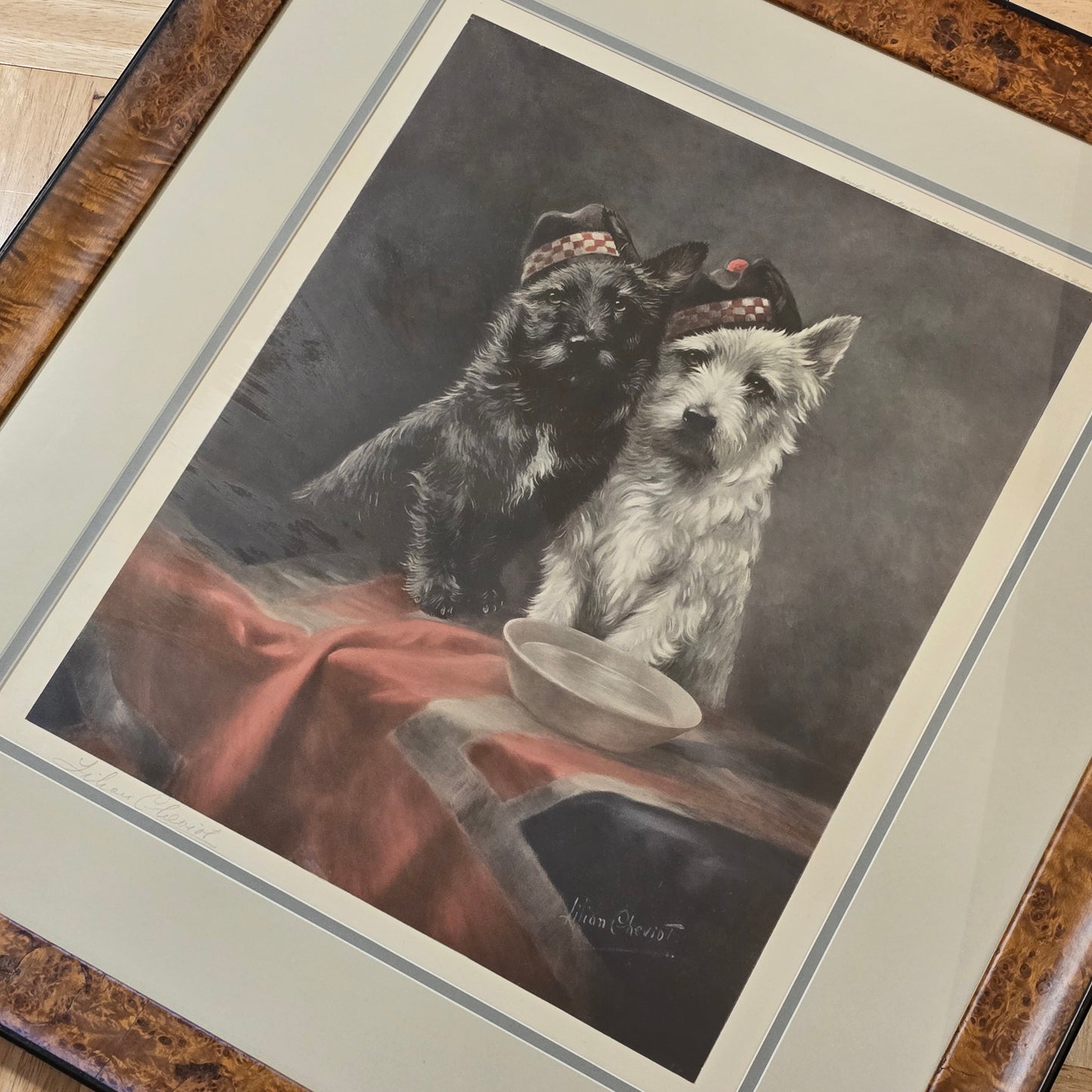 Scottish Terriers Lithograph