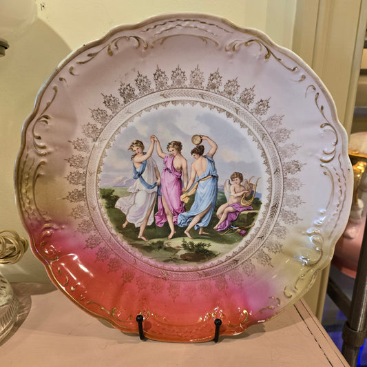 Antique Three Graces Plate