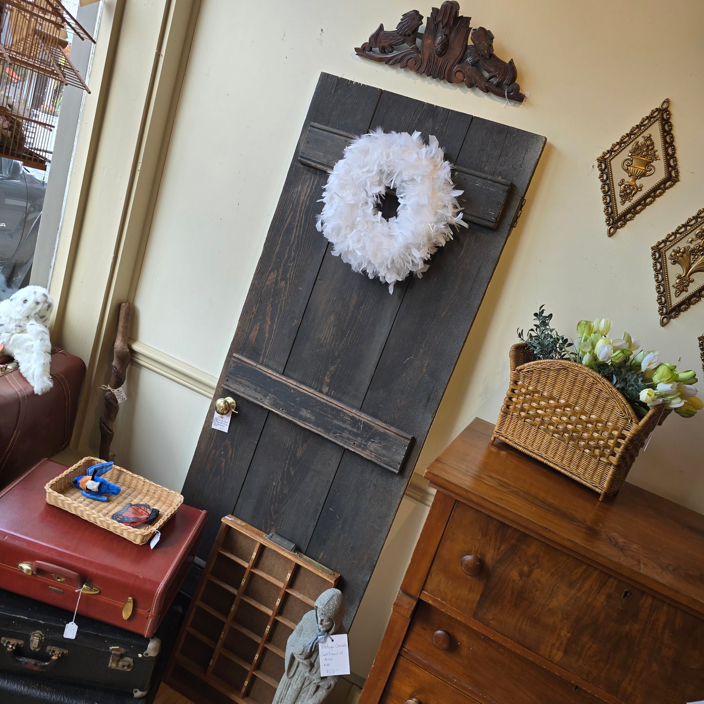 Vintage wood door