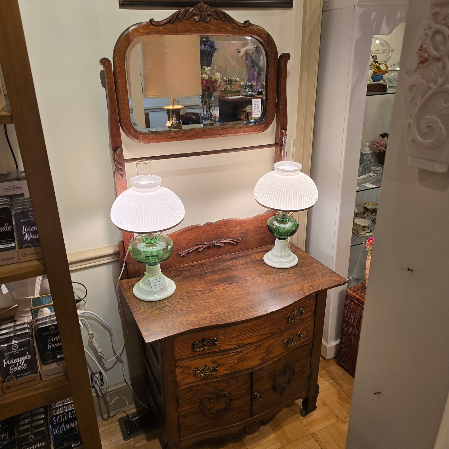 Antique Glass Lamp