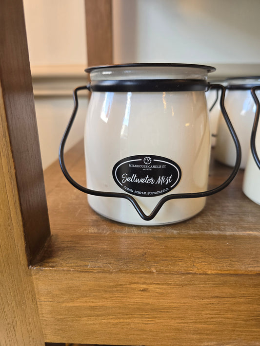 Saltwater Mist Butter Jar Candle