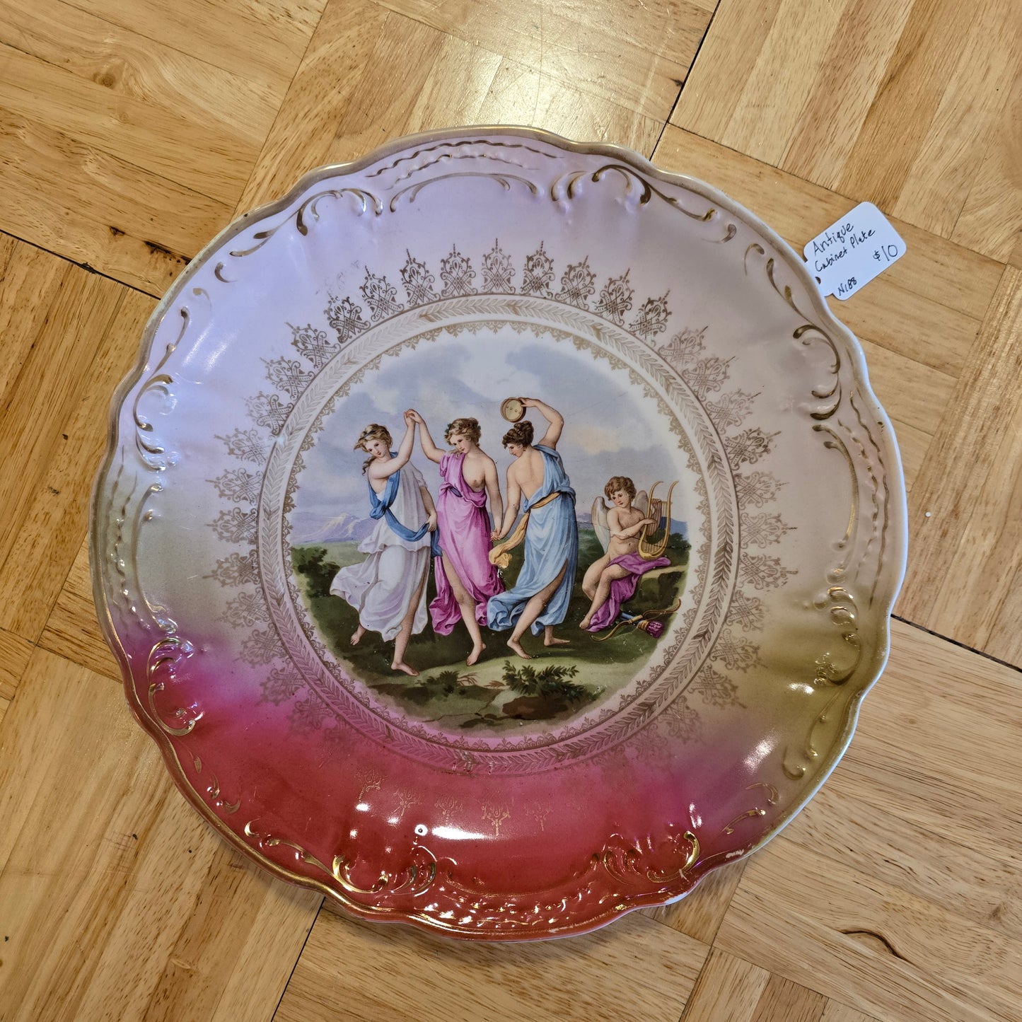 Antique Three Graces Plate