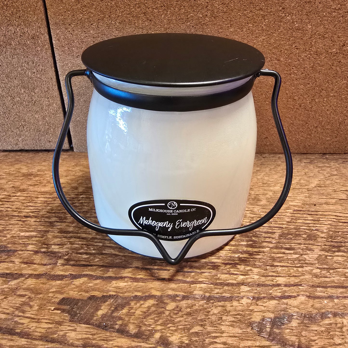 Mahogany Evergreen Butter Jar Candle