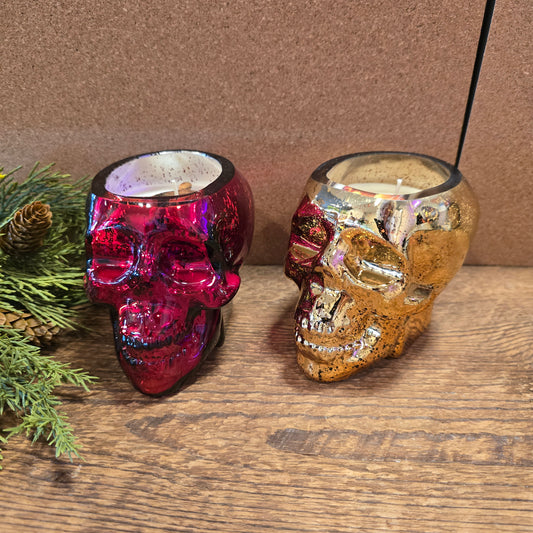 Halloween Skull Candle