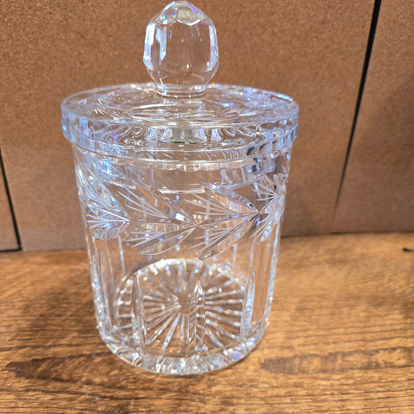Crystal Biscuit Jar