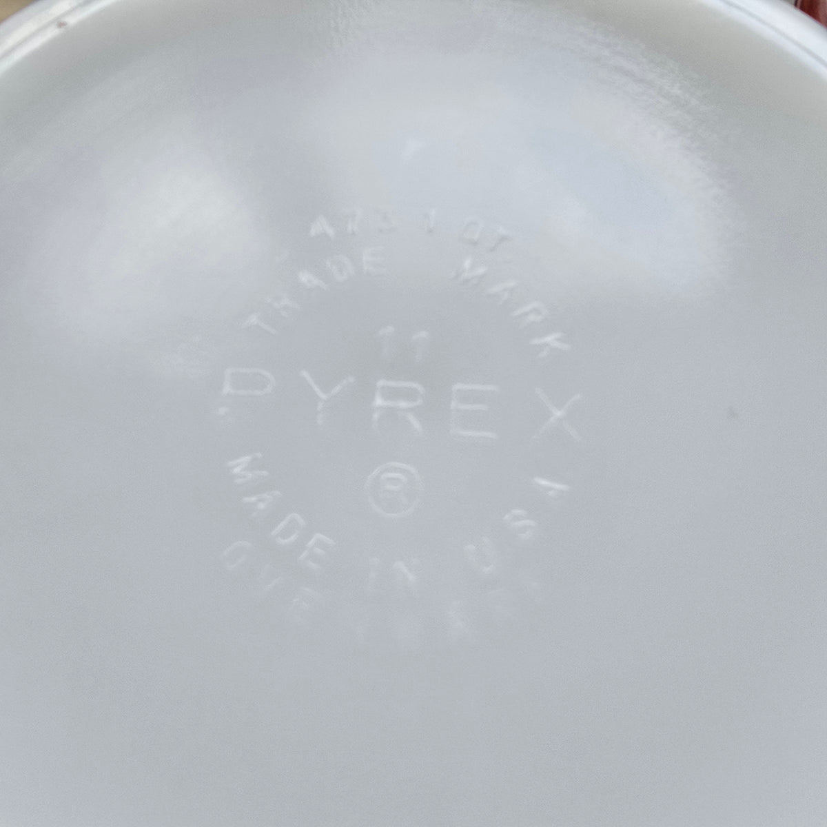 Pyrex Cinderella Green Square Flower