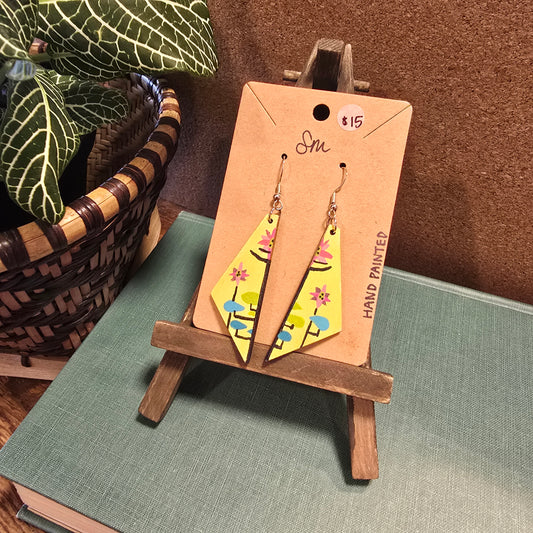Large Painted Earrings