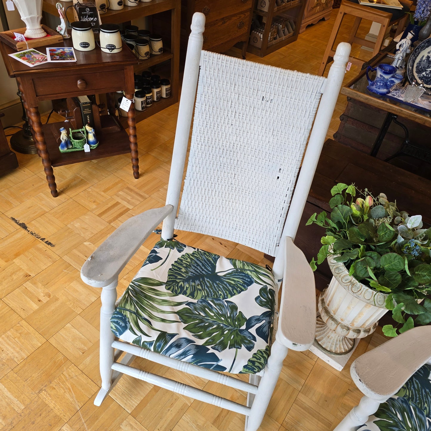 Vintage White Rocker