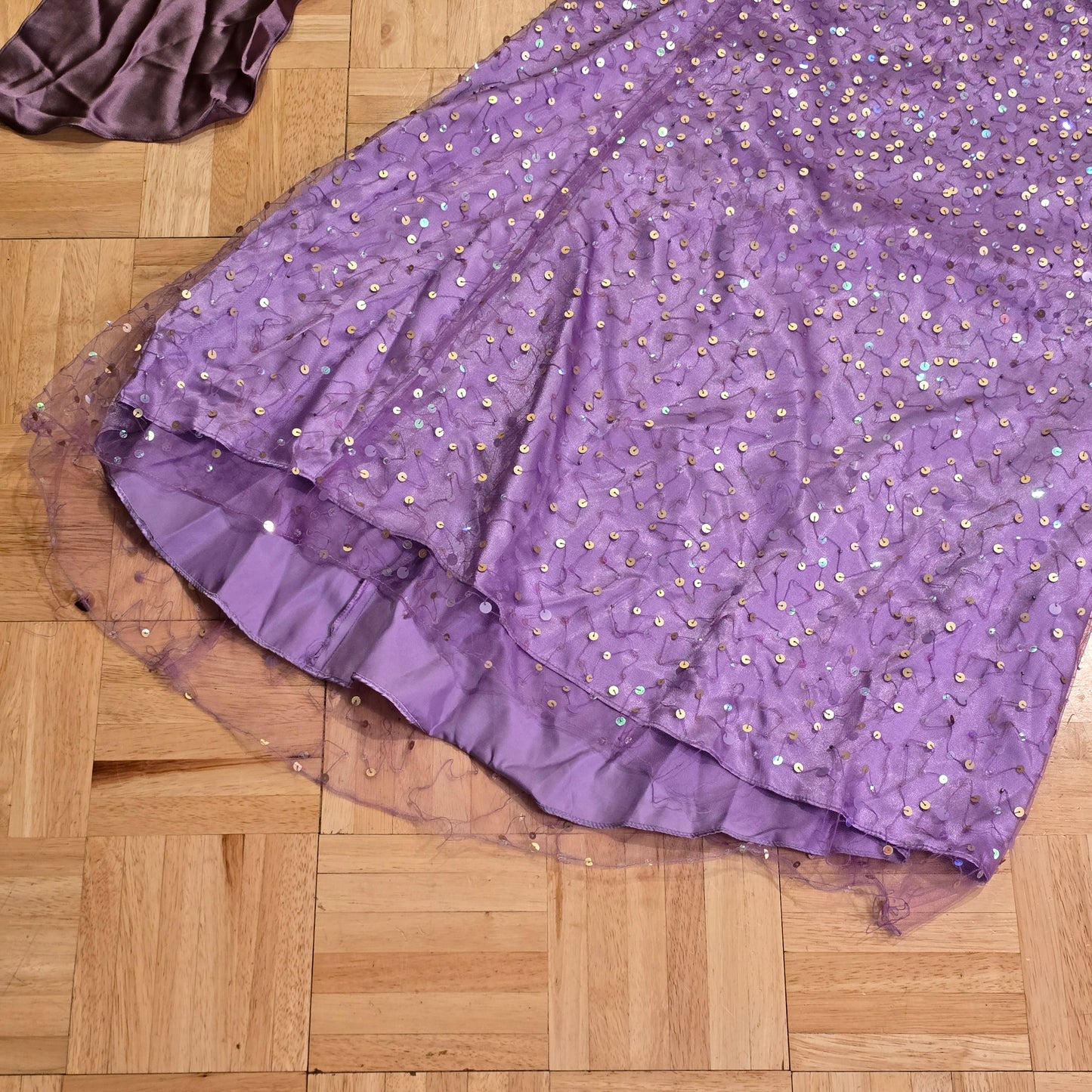 Purple Sequin Gown