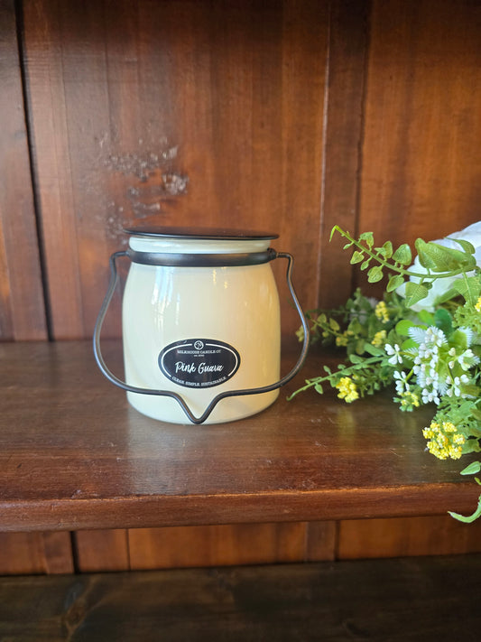 Pink Guava Butter Jar Candle