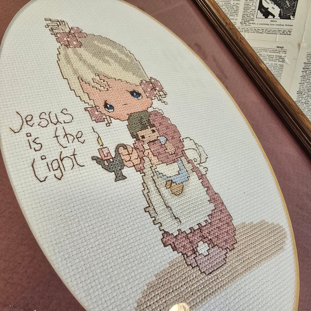 Precious Moments Cross Stitch Art